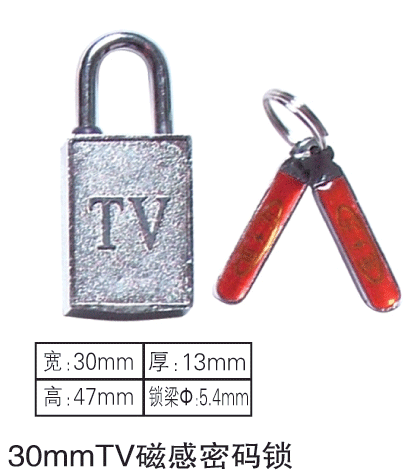 TV牌标准磁锁,一把钥匙开多把锁,一把钥匙通用磁锁,通开磁锁