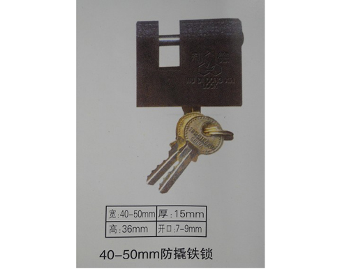 40-50mm防撬铁表箱挂锁,电能表计量箱专用挂锁,一把钥匙通开锁
